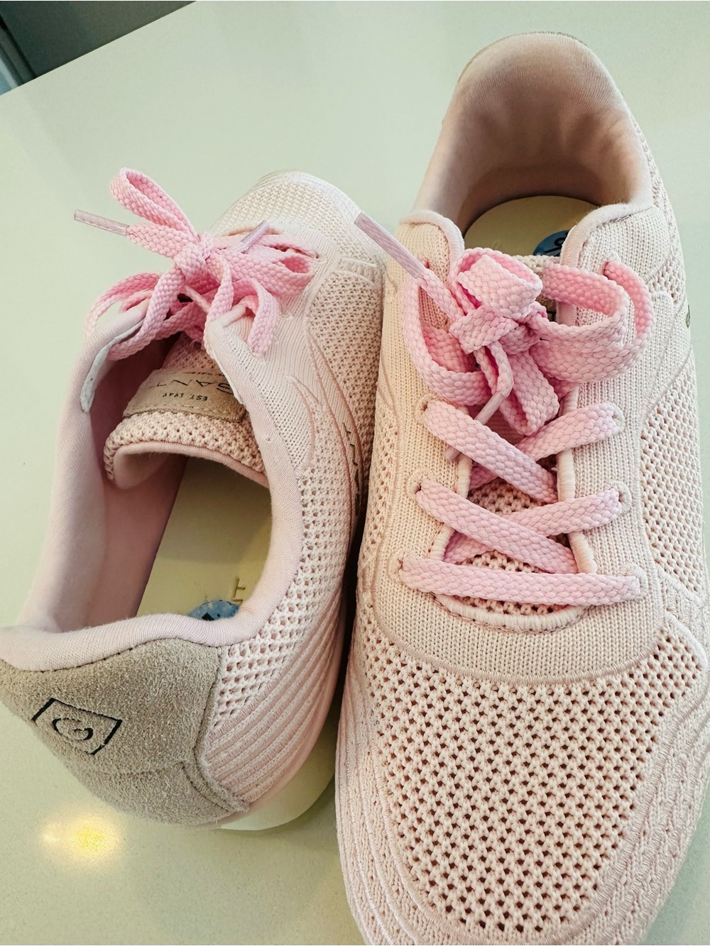 Gant Women’s Knit Lace-Up Sneakers - Light Pink NWOT - Picture 7 of 7